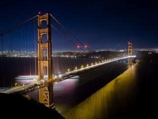 обои Светящийся мост в америке фото